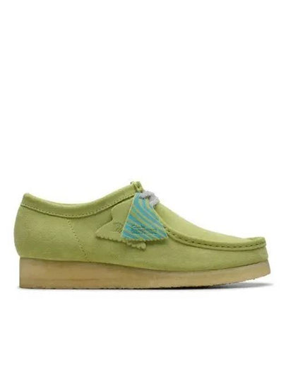 Wallabee Suede Loafers Pale Lime - CLARKS - BALAAN 2