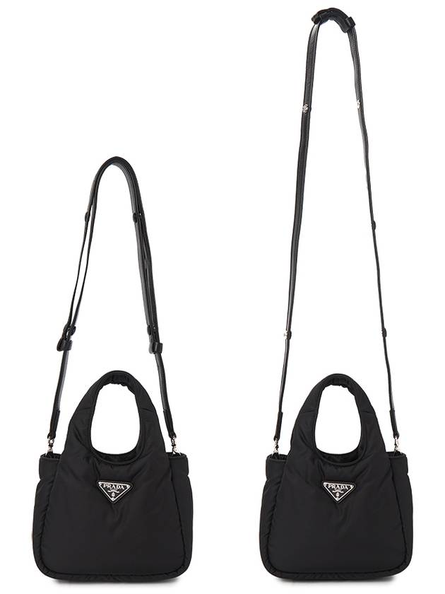 Soft Padded Re-Nylon Mini Bag Black - PRADA - BALAAN 7