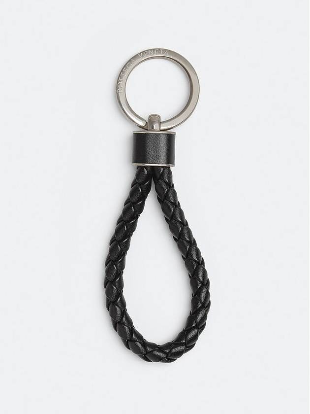 Intrecciato Key Holder Black - BOTTEGA VENETA - BALAAN.