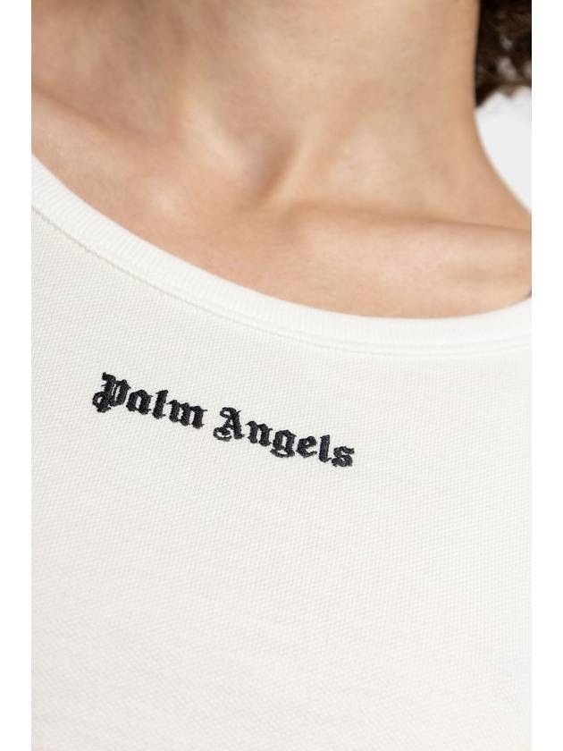 Palm Angels Strap Top, Women's, White - PALM ANGELS - BALAAN 5