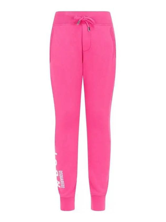 Women s Icon Print Jogger Pants Pink - DSQUARED2 - BALAAN 1