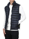 Loom Woven Chambers Recycled Nylon Down TC Vest Navy - STONE ISLAND - BALAAN 4