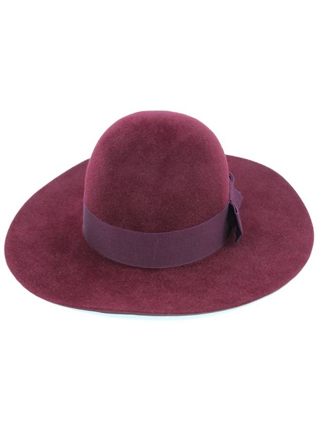 Women's Rabbit Hair Fedora Red 201H 2AUC1 28BX - CELINE - BALAAN 1