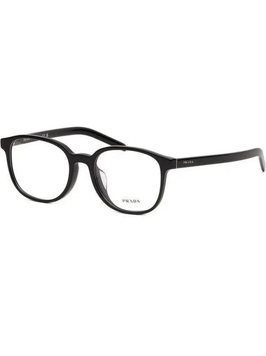 Eyewear Logo Round Eyeglasses Black - PRADA - BALAAN 1