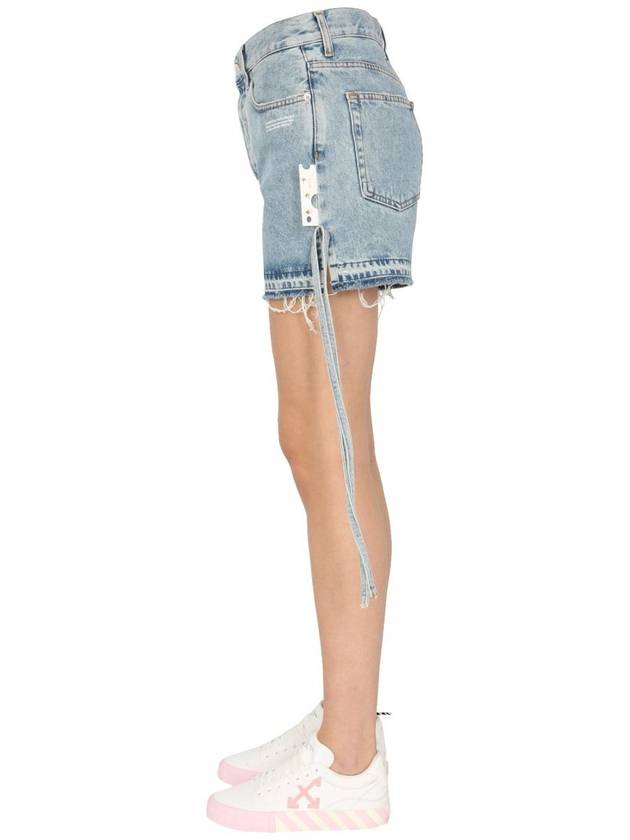 high-rise denim shorts - OFF WHITE - BALAAN 4