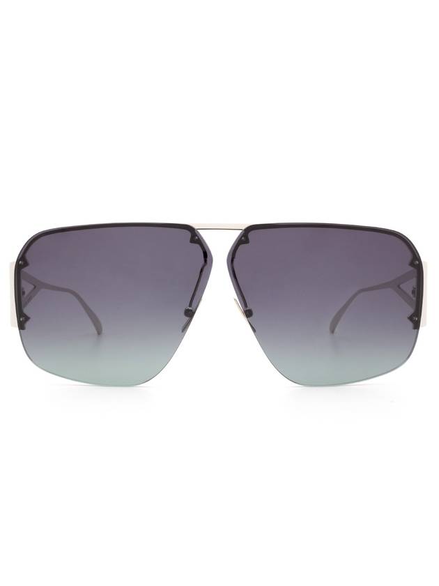 Cut Out Aviator Sunglasses Blue - BOTTEGA VENETA - BALAAN.