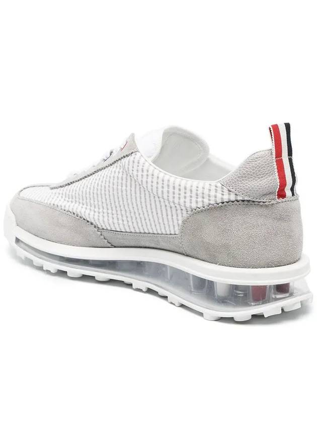 Tech Runner Panel Low Top Sneakers Grey - THOM BROWNE - BALAAN 5