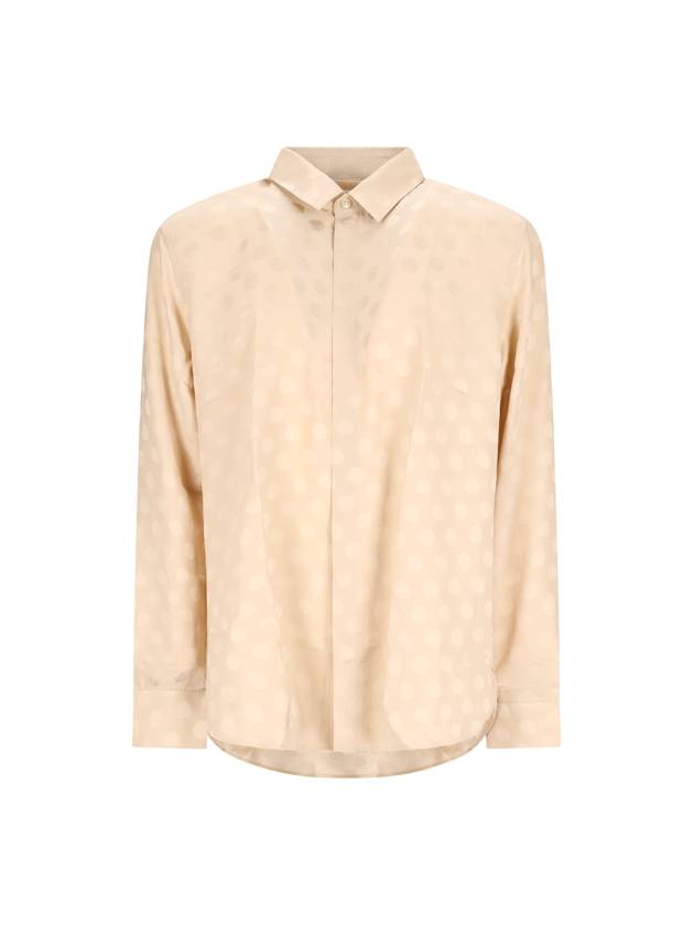 Shirt in DOTTED Shiny Matt Silk 646850 Y1I449735 B0011034729 - SAINT LAURENT - BALAAN 2