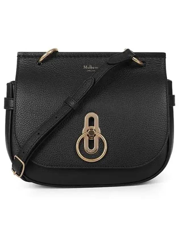 Amberley Classic Satchel Small Grain Shoulder Bag Black - MULBERRY - BALAAN 1