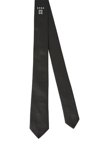 4G Star Silk Tie Black - GIVENCHY - BALAAN 1