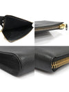 H0355P Black Soft Grain Leather Gold Zip Around Portfolio Berkley Clutch - TOM FORD - BALAAN 6