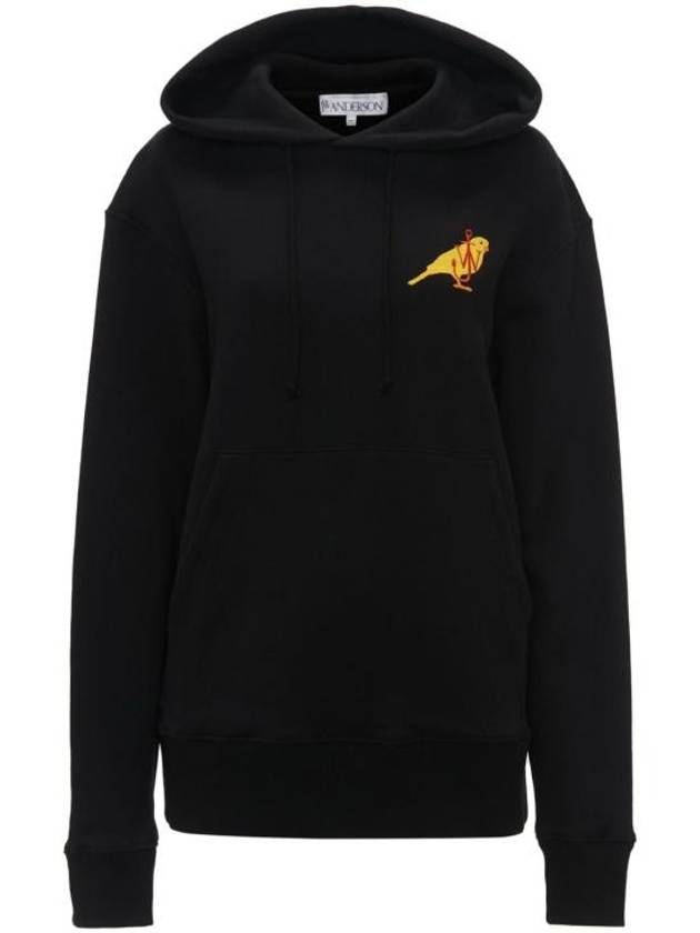 24FW JW Anderson hooded sweatshirt JW0208 PG1632 999 BLACK - JW ANDERSON - BALAAN 1