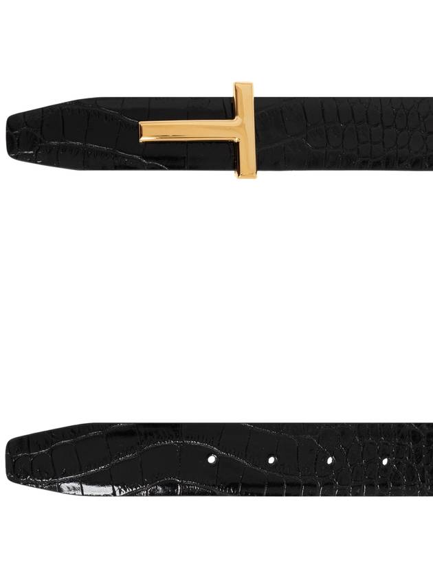 Tom Ford Leather Belt, Women's, Black - TOM FORD - BALAAN 4