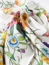 Floral Print Silk Twill Square Scarf White - GUCCI - BALAAN 3