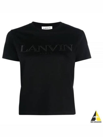 24 RWTS0030J208 10 Logo embroidered short sleeve t shirt - LANVIN - BALAAN 1