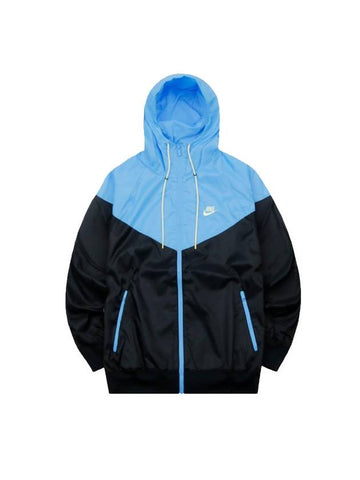 Men's Sportswear Windrunner Woven Windbreaker Blue Black - NIKE - BALAAN 1