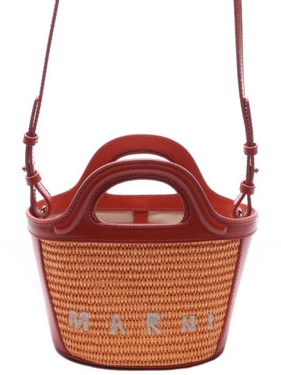 Rattan Micro Tropicalia Cross Bag Orange - MARNI - BALAAN 2