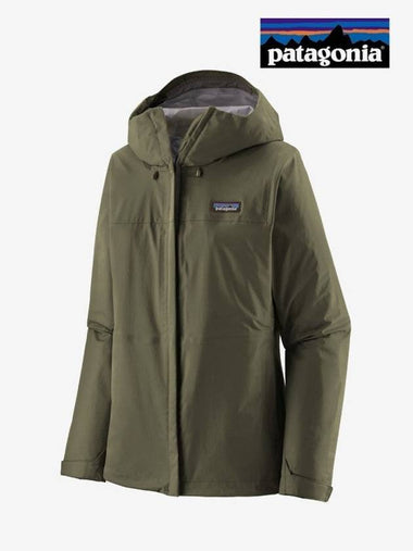 Women's Torrent Shell 3L Rain Jacket Pine Needle Green - PATAGONIA - BALAAN 1