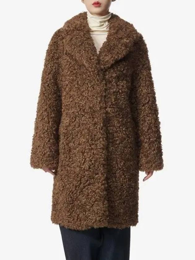 Camille Cocoon Coat Brown 61137906187000 - STAND STUDIO - BALAAN 1