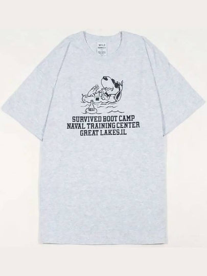 Survive Print Short Sleeve T-Shirt Grey - WILD DONKEY - BALAAN 2