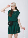 Signature combination pleated banding skirt D GREEN - MONBIRDIE GOLF - BALAAN 2