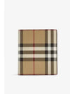 Check Leather Card Wallet Beige - BURBERRY - BALAAN 2