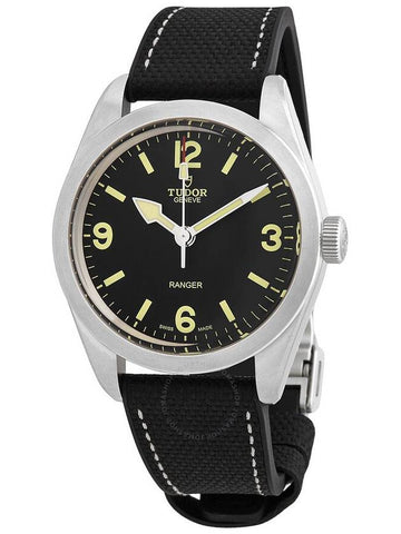 Tudor Ranger Automatic Black Dial Men's Rubber and Leather Watch M79950-0002 - TUDOR - BALAAN 1