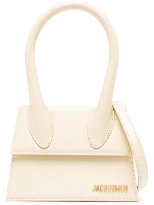 Le Chiquito Moyen Signature Mini Tote Bag Ivory - JACQUEMUS - BALAAN 1