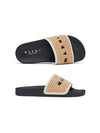 Raffia-Embroidered Logo Slippers Beige - MARNI - BALAAN 2