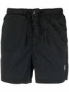 Men's Nylon Metal Swim Shorts Black - STONE ISLAND - BALAAN.