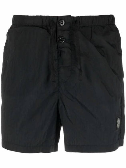 Men's Nylon Metal Swim Shorts Black - STONE ISLAND - BALAAN 2