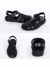 Triangle Logo Fisherman Rubber Sandals Black - PRADA - BALAAN 3