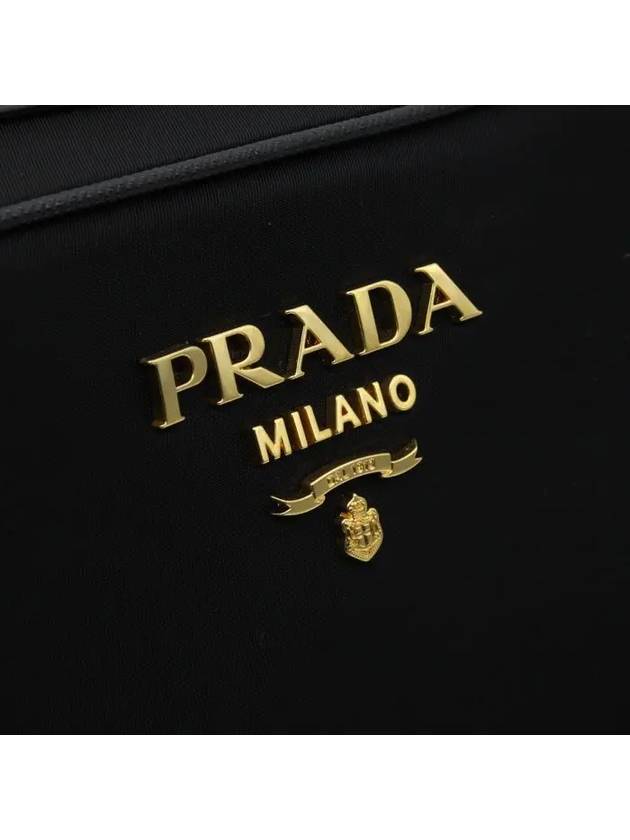 Gold Logo Pocono Cross Bag Black - PRADA - BALAAN 10