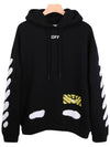 Men s Diagonal Spray Hood Black - OFF WHITE - BALAAN 4