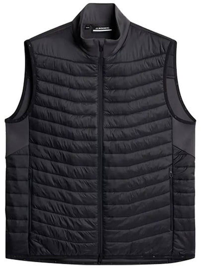 Men's Holden Quilt Hybrid Vest Asphalt - J.LINDEBERG - BALAAN 2