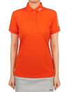 Women's Golf Tour Tech Polo Shirt Orange - J.LINDEBERG - BALAAN 2