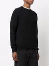 Face Patch Crew Neck Knit Top Black - ACNE STUDIOS - BALAAN 4