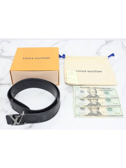 Monogram Eclipse LV silver belt - LOUIS VUITTON - BALAAN 2