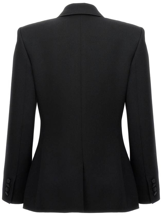 Tuxedo Grain De Poudre Wool Jacket Black - SAINT LAURENT - BALAAN 3