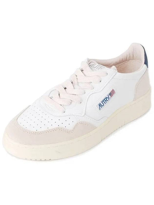 Medalist Navy Tab Low Top Sneakers White Blue - AUTRY - BALAAN 2