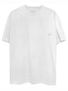 Men's Pyramid Back Logo Crew Neck Cotton Short Sleeve T-Shirt White - WOOYOUNGMI - BALAAN 2