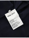 Poplin Crop Shirt Navy 38 MK1844 - MIU MIU - BALAAN 9