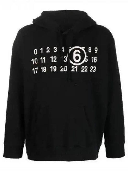 Number Logo Hoodie Black - MAISON MARGIELA - BALAAN 2