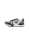 Men s Punching Logo Mesh Sneakers Dark Gray 271147 - EMPORIO ARMANI - BALAAN 1