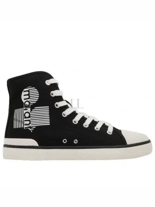 Women's Benkeenh Logo High Top Sneakers Black - ISABEL MARANT - BALAAN 2