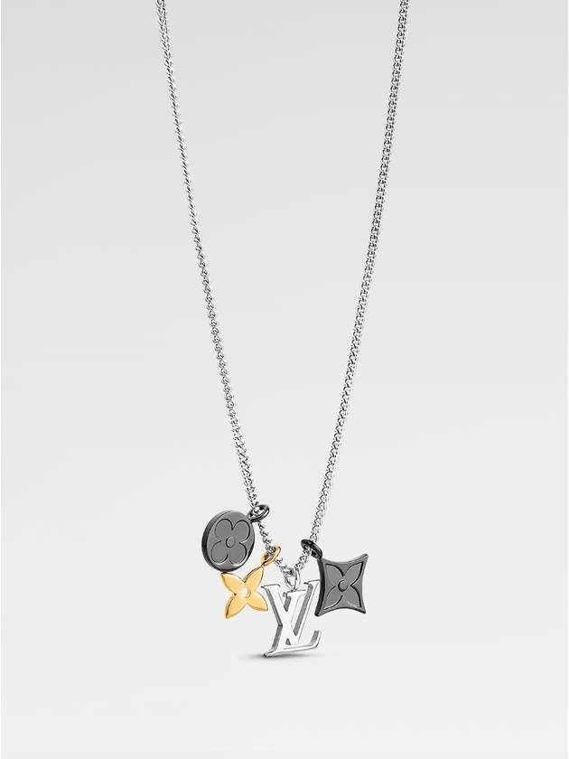 LV Instinct Pendant Necklace Silver - LOUIS VUITTON - BALAAN 4