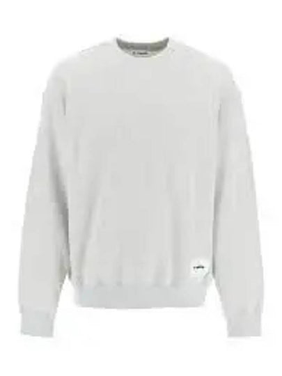 Logo Patch Crew Neck Oversized Sweatshirt Grey - JIL SANDER - BALAAN 2