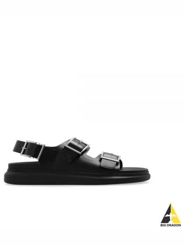 Hybrid Double Buckle Sandals Black - ALEXANDER MCQUEEN - BALAAN 2