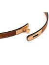 Women's Kelly 18 Gold Belt Gold - HERMES - BALAAN 3