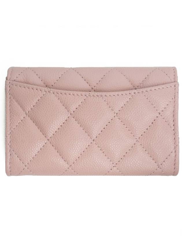 Classic card wallet snap pink gold plated full set - CHANEL - BALAAN 3